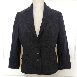 Dolce & Gabbana Heather Gray and black Wool Women's Blazer